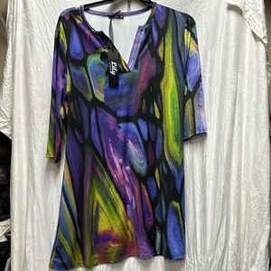 NWT Multicolored top or dress